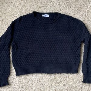 Black detailed sweater